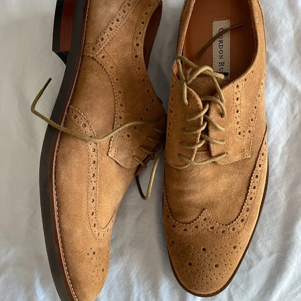 Men's Gordon Rush Tan Suede Shoes Size 11 NWT